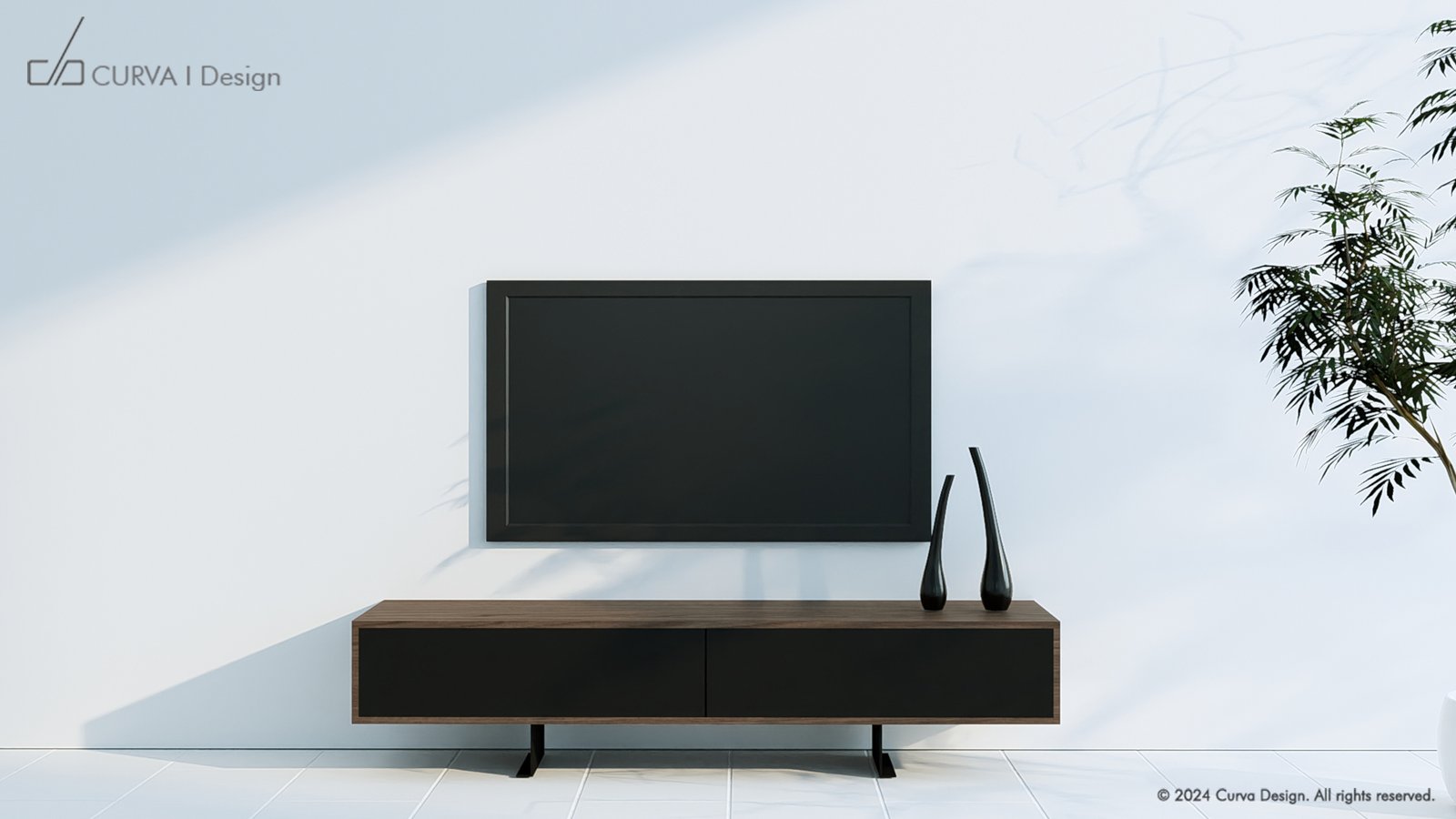 ALTO- BLACK TV CABINET