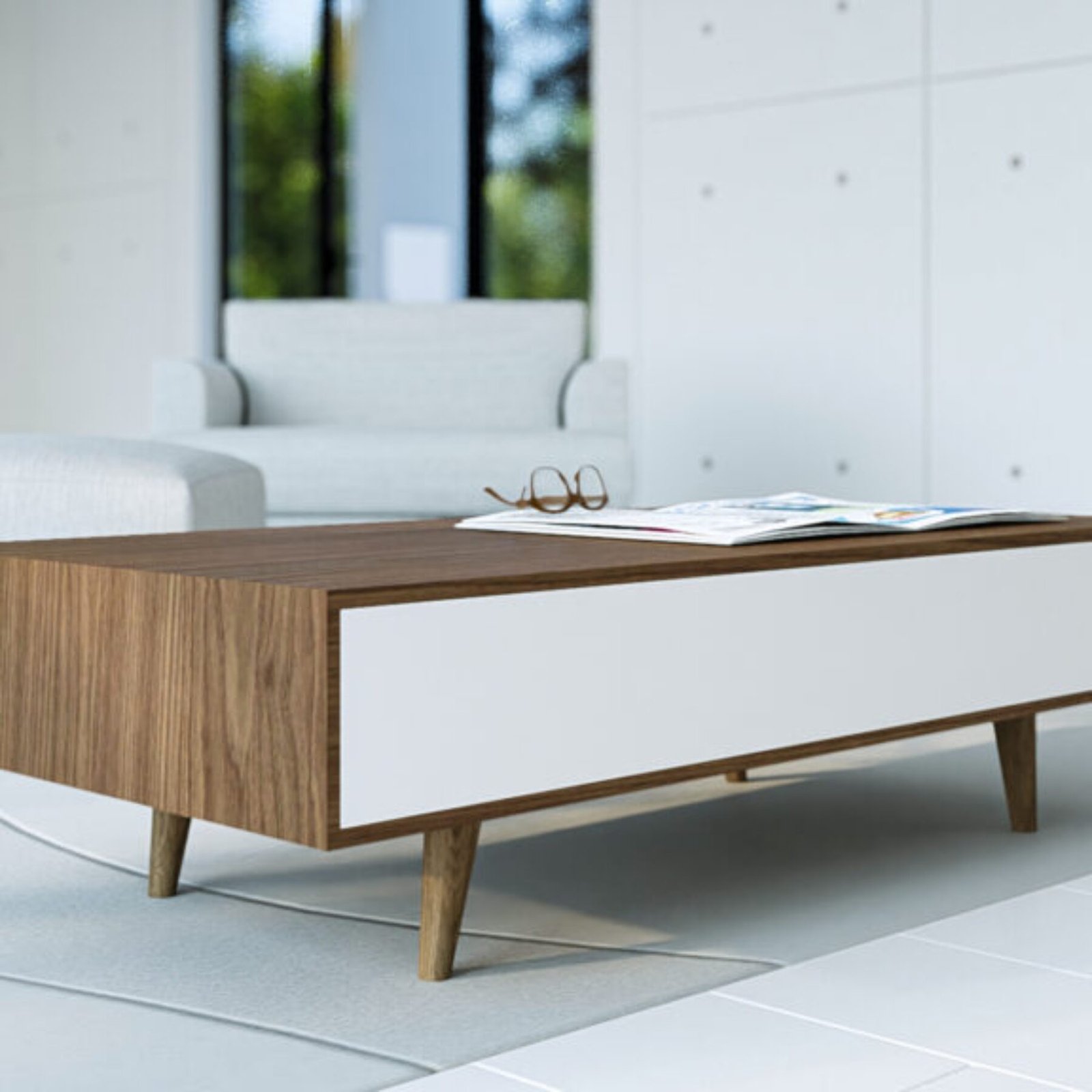 ALTO- WHITE CENTER TABLE